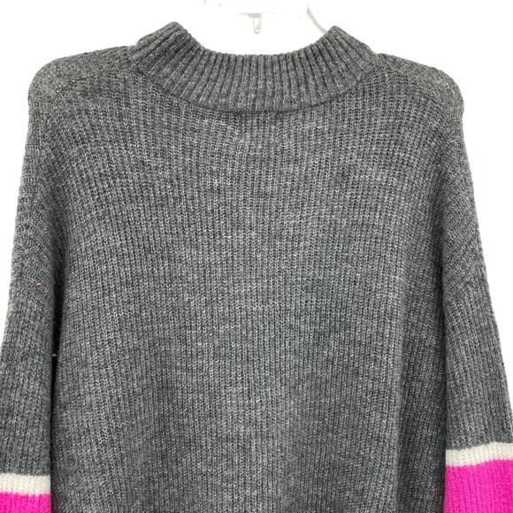 h Women Mock Neck Pullover Long Sleeve Knitted Sweater - Picture 9 of 11